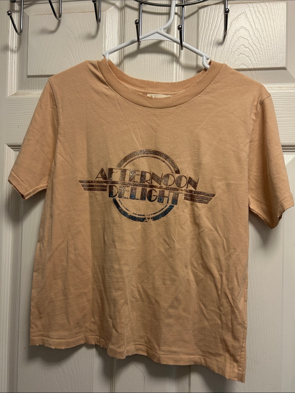 Afternoon Delight Peach Short Sleeve Tee